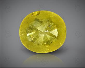 Natural Heated & Treated Yellow Sapphire Certified  3.67 (CTS) ( 88607 )